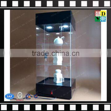 High quality led acrylic cabinet display case with lock/plexiglass protective display cabinet