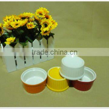 Daily Use Round Porcelain Ceramic Bakeware Bowl