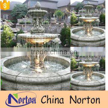 Copper outdoor large decorative drinking water fountains NTBF-L004Y