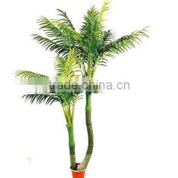 wholesale plastic fake artificial green bonsai with pot for interior decoration