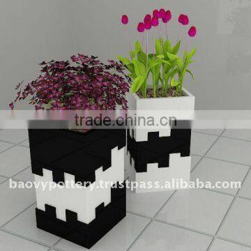 AAF New design fiberglass planter, fiberglass pot, FRP flower pot