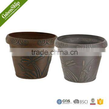 Big Morden Plain Coloful Hotel Cheap Clay Garden Pot