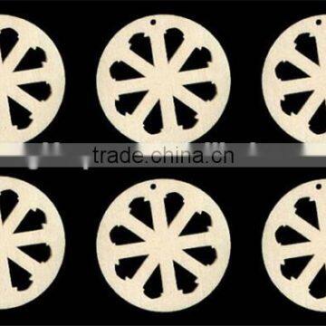 Hot Sell Earring Shape WITH Hole 2 Inches Tall Natural Craft Wood Cutout Made in China