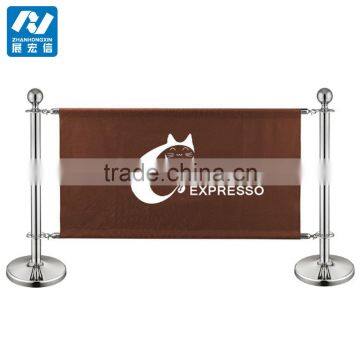 Excellent quality outdoor breeze barrier with printed banners