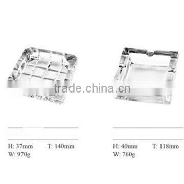 Small Triangle Glass Ashtray Crystal Ashtray square glass smoking tray