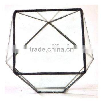 Truncated Zigzag 2 Sizes Geometric Flower Glass Terrarium photo-4