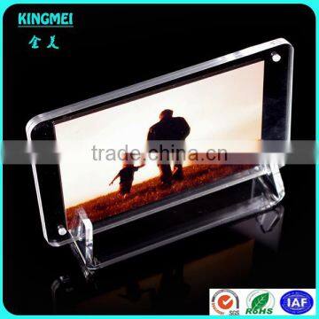 KM-VP11 Factory Wholesale Custom Shape Acrylic Photo Frame New Mosaic L Shape Tawny Frame photo-6