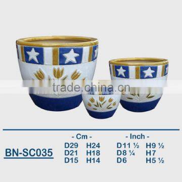 Vietnamese Ceramic Indoor Pot/ Indoor Planter BN-SC035