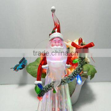 LED Color Changing Xmas Decorations Plastic Santa Claus Hold Led String Lights photo-2
