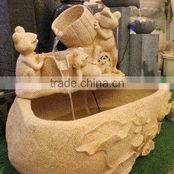 sandstone water fountains japanese outdoor restaurant decoration