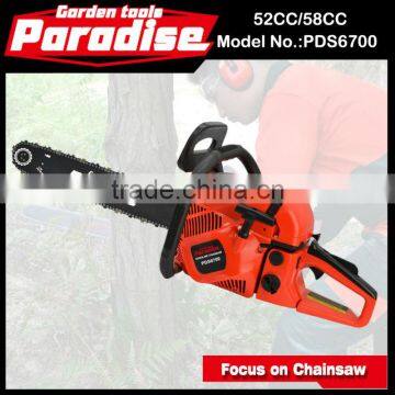 PDS6700 58CC 2.4KW 20"BAR Manual Hand Hydraulic Chain Saw cs5800