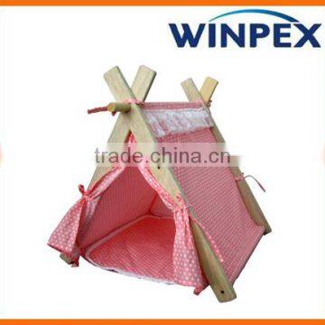 Hot selling wooden trigular square dog house show tent, Dog tent,foldable pet tent