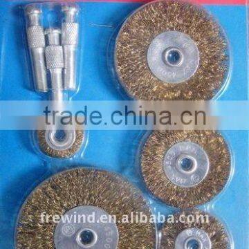 38mm-100mm wheel brush set/wheel brush