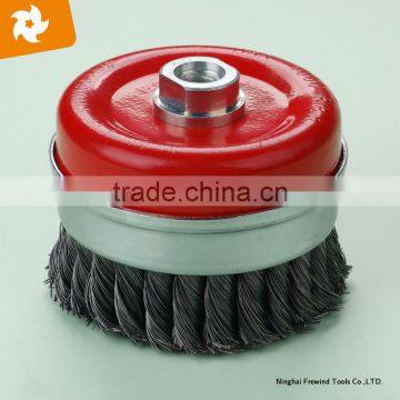 5'' steel twisted wire Cup Brush made in china