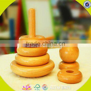 Wholesale Baby Wooden Stacking Blocks Toy High Quality Kids Smooth Wooden Stacking Blocks Toy for Fun W13D120 photo-4