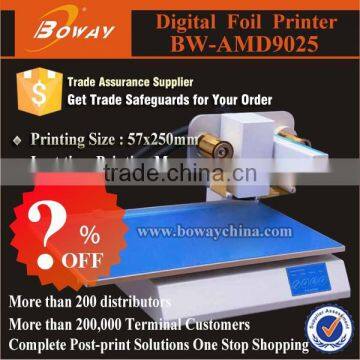 Promotional AMD9025 digital personalized greeting cards hot foil stamping printing machine