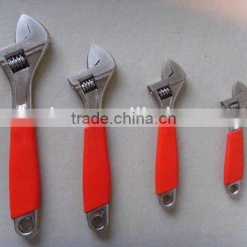 Forged Carbon steel Adjustable spanner wrench with TPR grip