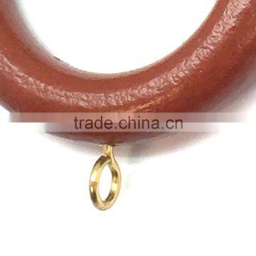 High Quality Wooden Curtain Rod Ring ID40mm/OD65mm Dark Brown Coated photo-4