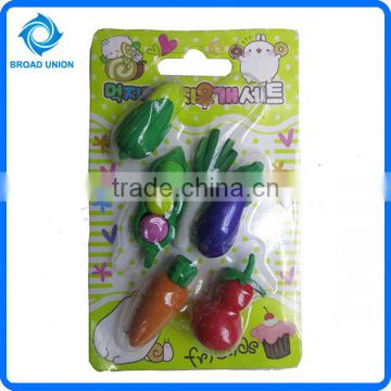 3d Eraser vegetable shape Eraser Cartoon Eraser