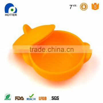Customized Colorful FDA Food Grade Silicone Bowl With Lid photo-3