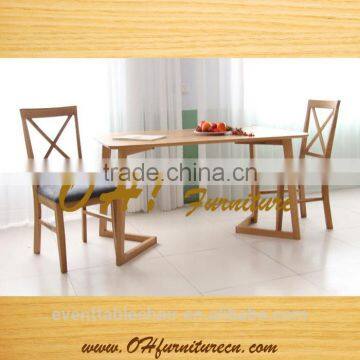 modern style elgant solid wood table chair set living room sets