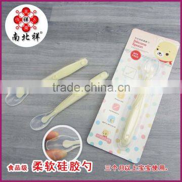 BPA Free Baby Feeding Supplies Silicone Spoon