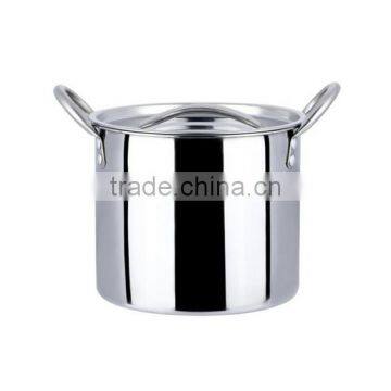 Cheap Factory Tall Straight-shaped Non-magnetic stainless steel stockpot/commercial stock pot/soup bucket