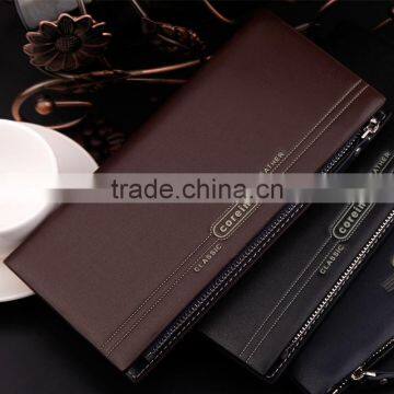 fashion men's multifunctional man long leather wallet