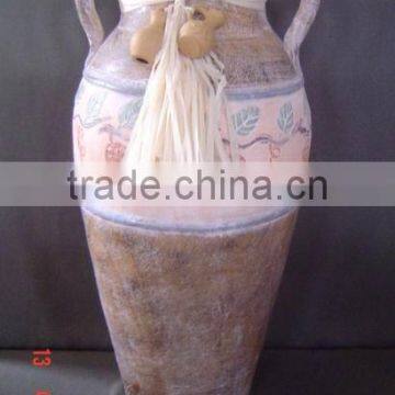 Ceramic Vase, flower pot, made from clay