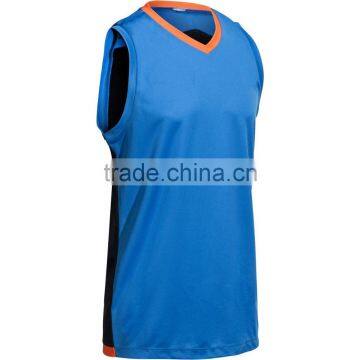 Sky Blue Basketball Jersey Men Custom Sleeveless Lightweight Basketball Jersey Logo Design