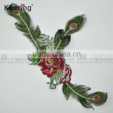 2017 New Arrival Beautiful Embroidery Patch Custom Flower Design From Keering WEF-768