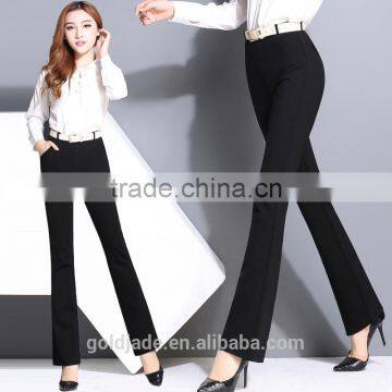 Fashion ladies office formal slim fit pants long customized color trousers 2016 high quality tight women pants trousers