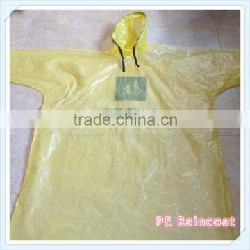 PE Disposable Yellow Half Sleeves Raincoat photo-3