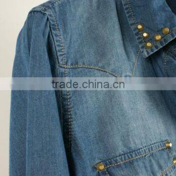 GZY Cotton Jeans Long Shirt Jeans Jacket Sewing Machine Price Jeans Factory China2017