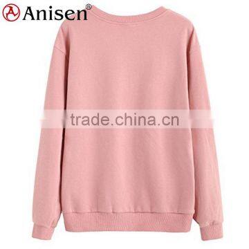 New Style Casual Custom Logo 100 Polyester Ladies Sweatshirts photo-2