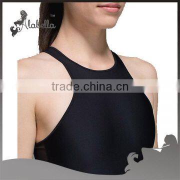 Mesh Panel Black & Sexy Swimming Dress photo-4