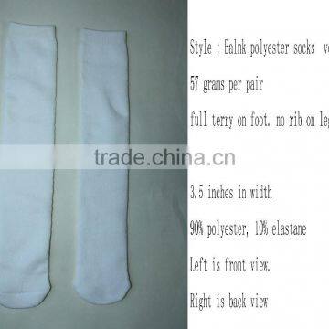 100 Polyester Socks Sublimation Blank Polyester Socks photo-3