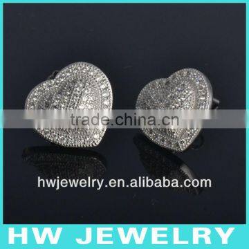 micro pave stud earrings