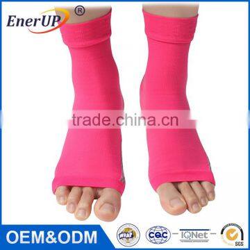 High quality Foot Compression Sleeves Toeless Socks for Heel Arch & Ankle Braces Support Relieves Pain of Plantar Fasciitis