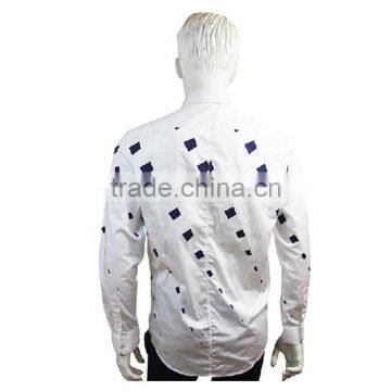 2016 Alephan Men Cotton Shirt White Printing Shirt photo-3