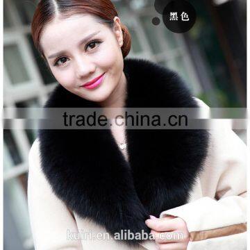 Genuine Fur Scarf Fox Fur Ring Autumn Winter Shawl Coat Collar Decoration High Quality 100% Real Collar photo-4