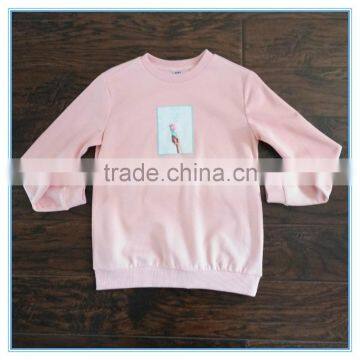Custom Sublimation Hoodies/Sweatshirt Printed Pink Color Polyester/Cotton Plain Hoodie photo-3