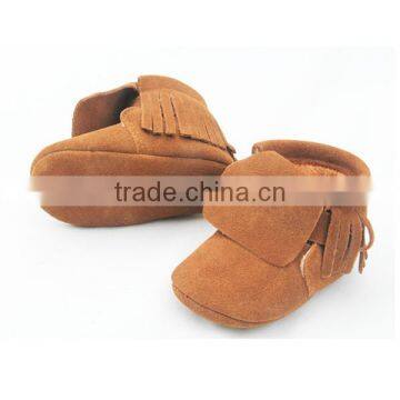 Wholesale China Leather Shoe Baby Tassel Heels Boots photo-5