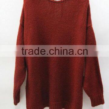 Runwaylover New Design 2017 Ladies Fashion Backless Wool Pullover Sweaters photo-5