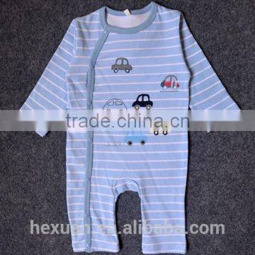 Organic Cotton Long Sleeves Baby Clothes Romper Baby Jumper Wholesale Spring Autumn Infant Boy Striped Long Sleeve photo-2