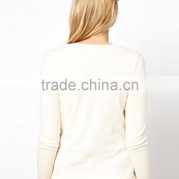 Maternity Exclusive Crew Neck Top With Long Sleeves China Supplier photo-3