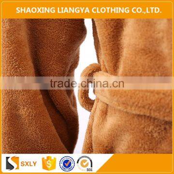 Wholesale Soft Hooded Adult Sleep Robe and Fleece Pajama photo-6