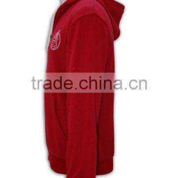 High Quality Promotional Men's Hoodies CVC/TC Fleece Plain Hoodie photo-3