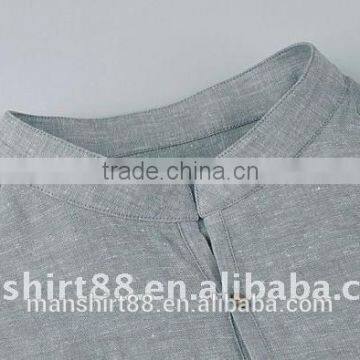 Latest Man's V-neck Linen Casual Shirt photo-4