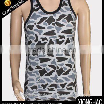 Black and White Stripe Fashion Style Mens Singlet for Wholesalse photo-3